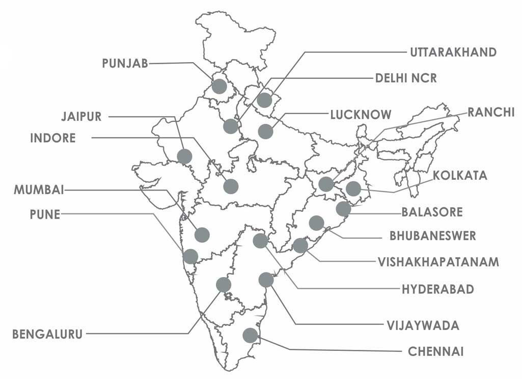 PAN India Presence Map